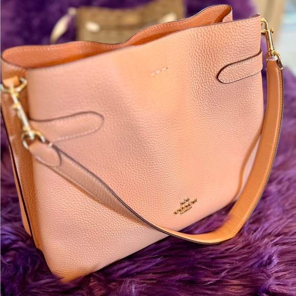 Coach Pink and Orange Shoulder Bag - Picture 1 of 10